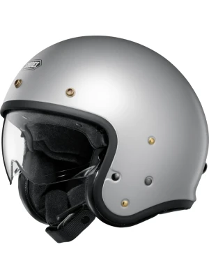 Kask otwarty Shoei J.O2 srebrny matowy + Gratisy