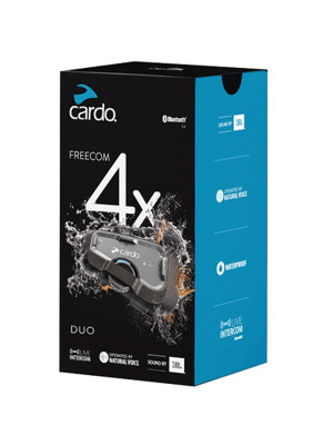 Interkom motocyklowy Cardo Freecom 4X Duo (2 zestawy)