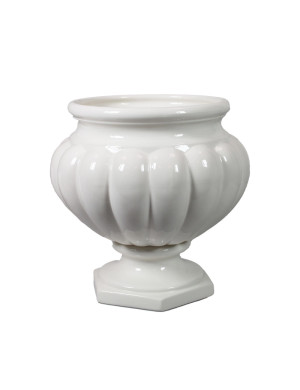Brandani PORTAVASO COSTE BIANCO CERAMICA CON BASE