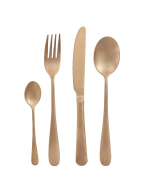 Brandani SET POSATE OLD GOLD 16 PZ INOX