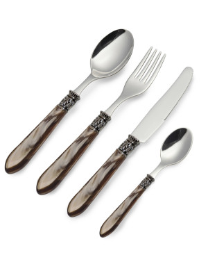 Brandani SET POSATE MOKA NUANCE 16 PZ INOX