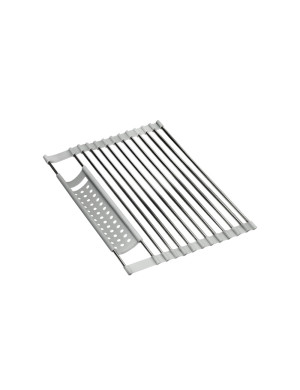 Brandani SCOLAPIATTI ARROTOLABILE INOX/SILICONE
