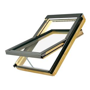 Ventana de tejado giratoria eléctrica de madera FTP-V U3 Z-Wave