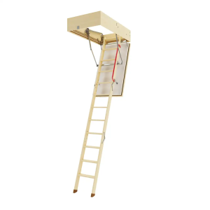 Escalera escamoteable de madera de tramos Ignífuga LWF 60