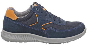 Jomos Herrenschuhe | Größe 44 | blau | Leder Textil kombiniert