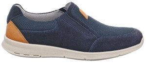 Jomos Herrenschuhe | Größe 47 | blau | Leder Textil kombiniert