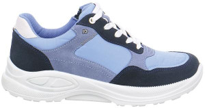 Jomos Damenschuhe | Größe 37 | blau | Leder Textil kombiniert