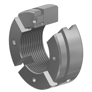INA Präzisionsnutmuttern, axial klemmbar B0BXT6Q1GR