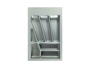Wkład na sztućce COMFORT, do szuflady o szer. 40 cm, srebrny