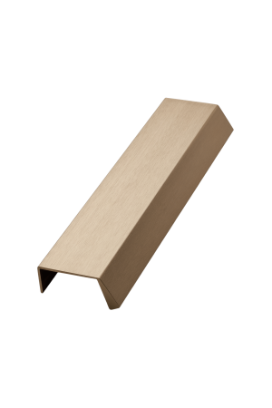 Uchwyt meblowy krawędziowy BENCH 200 mm, mosiądz szczotkowany