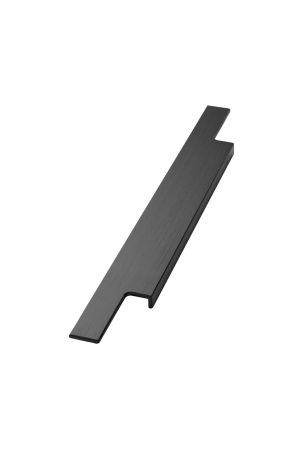 Uchwyt meblowy frezowany wpuszczany TRIM 296 mm, czarny mat