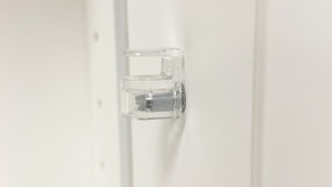 Podpórka do półki szklanej transparentna do półki o grubości 5 mm
