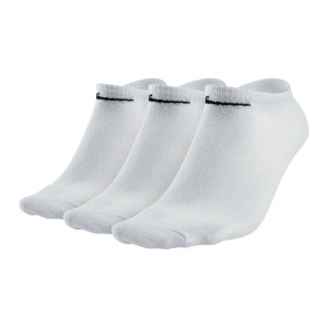 Nike Everyday Cushioned Training No-Show Socks (3 Pairs) Bekleidung Unisex weiß L