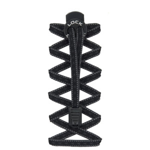 Nathan Lock Laces - flach zubehör Unisex schwarz