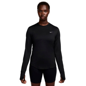 Nike Swift Dri-Fit UV Langarm Crewshirt Bekleidung Damen schwarz S