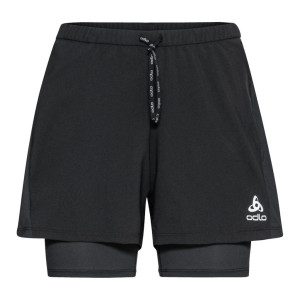 Odlo Essential 2in1 Short Bekleidung Damen schwarz XS