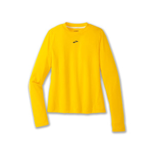 Brooks High Point Long Sleeve Bekleidung Damen yellow