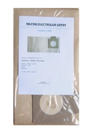 Electrolux UZ934 UZ932 UZ872 GM110 GM115 GM130 Two Ply - Euroclean 10-pak støvsugerposer