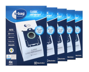 5 PAKKER Electrolux S-Bag støvsugerposer originale E201B/E201S (5x4 poser)