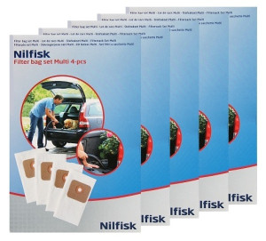 5 PAKKER Nilfisk Multi 20 og Multi 30 Inox støvsugerposer - 107402336