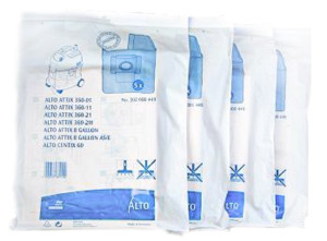 4 PAKKER Nilfisk ALTO Attix 3 350-01, 360-11, 360-21, 360-2M - Original 302000449 støvsugerposer