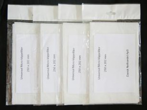 4 PAKKER klippefilter universal micro til MIELE, NILFISK, BOSCH, SIEMENS, AEG, ELECTROLUX