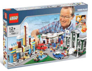 Lego Town Plan - Signeret Af Kjeld Kirk Kristiansen (10184)