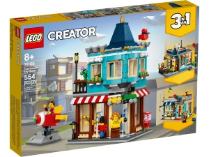 Lego Byhus Med Legetøjsbutik (31105)