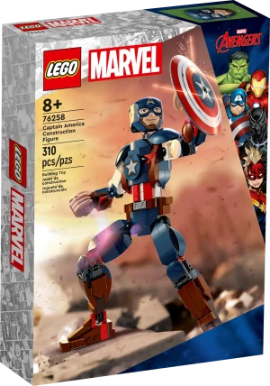 Lego Byg-Selv Figur Af Captain America (76258)