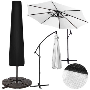 Pokrowiec na parasol rozm. 265 cm, 50x70x40 cm czarny, wodoodporny
