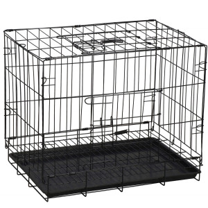 Klatka kennelowa dla zwierząt metalowy kojec dla psa kota XS 50 x 42 x 34 cm