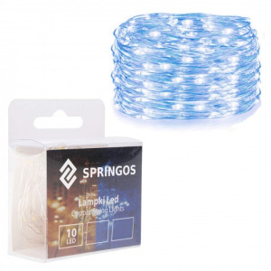 Lampki choinkowe 10 LED druciki mikro na baterie