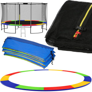 Osłona na sprężyny z siatką do trampoliny wewnętrzną 12FT 360/366/369 cm multikolor