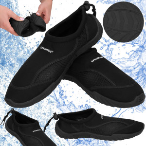 Buty plażowe męskie rozm. 46 szybkoschnące buty do wody i sportów wodnych czarne