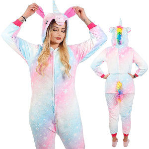 Piżama jednoczęściowa kigurumi damska kombinezon jednorożec rozmiar S