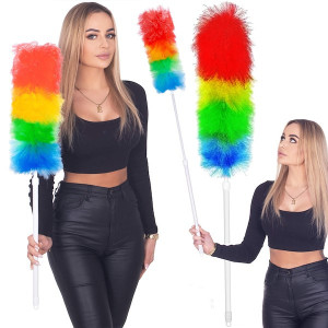 Szczotka do kurzu i pajęczyn wysuwana długa miotełka teleskopowa 79-106,5 cm multikolor