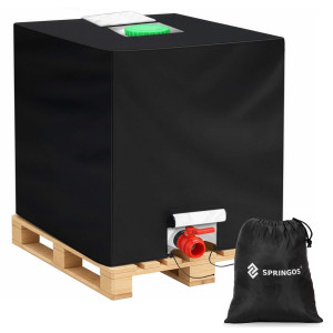 Pokrowiec na mauzer 1000 L osłona na zbiornik na wodę deszczówkę plandeka ze ściągaczem