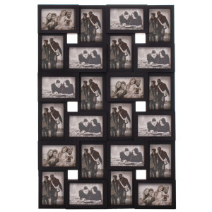 Ramka na zdjęcia 24 zdjęcia multiramka 10x15 czarna
