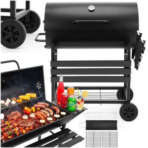 Grill na węgiel zamykany, grill ogrodowy do BBQ i grillowania