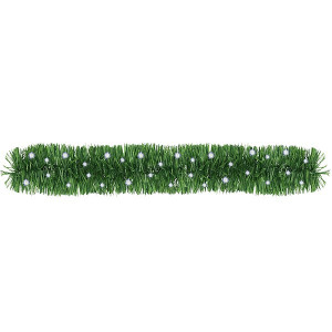 Girlanda choinkowa 400 cm z lampkami 100 LED biały zimny łańcuch, choinkowy, zielony