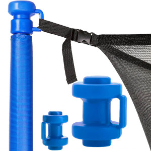 Grzybek na słupki do mocowania siatki trampoliny niebieski
