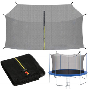 Siatka do trampoliny wewnętrzna z osłoną na sprężyny 244 cm 8 FT 6 słupków niebieska