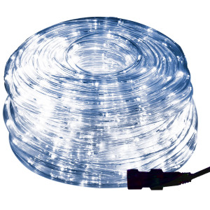 Wąż świetlny 20m biały zimny 480 Led z programatorem IP44