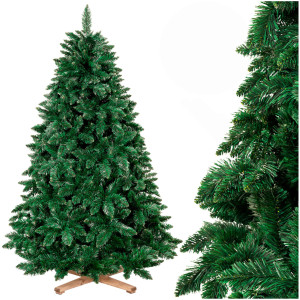 Sztuczna choinka sosna leśna 180 cm jak żywa Royal Trees premium stojak drewniany