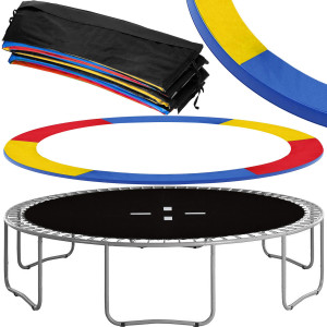 Siatka do trampoliny zewnętrzna z osłoną na sprężyny 244 cm 8FT multikolor