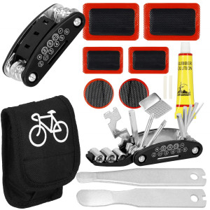 Zestaw do naprawy opon roweru 14 szt. zestaw naprawczy multitool