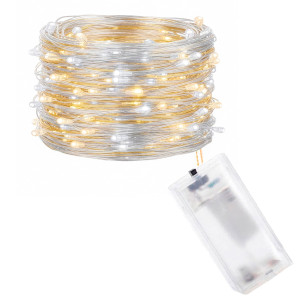 Lampki choinkowe 20 LED druciki mikro na baterie