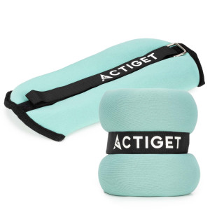 Obciążenia na ręce i nogi 2x1,5 kg do treningu domowego, fitness i cardio, miętowe