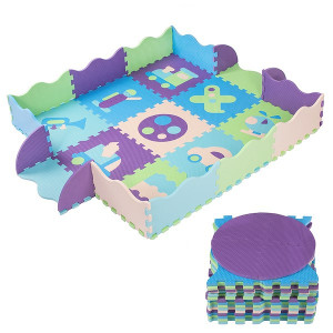 Puzzle piankowe dla dzieci 90x90 cm 77 elementów