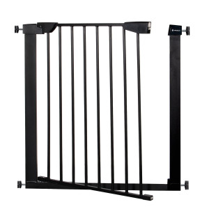 Barierka na schody 75-82 cm bramka rozporowa, zabezpieczająca czarna